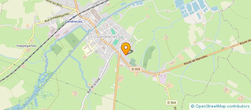 localisation de l'entreprise LES BEAUX JOURS  LANDRECIES