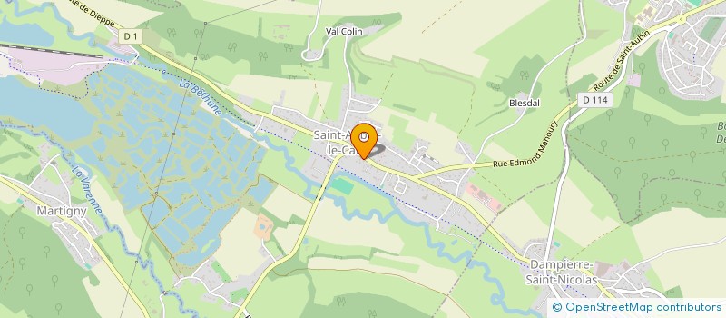 localisation de l'entreprise LES BEAUX JOURS CHEZ DALI  SAINT-AUBIN-LE-CAUF