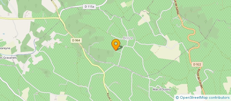 localisation de l'entreprise LES BEAUX LILAS  BROZE