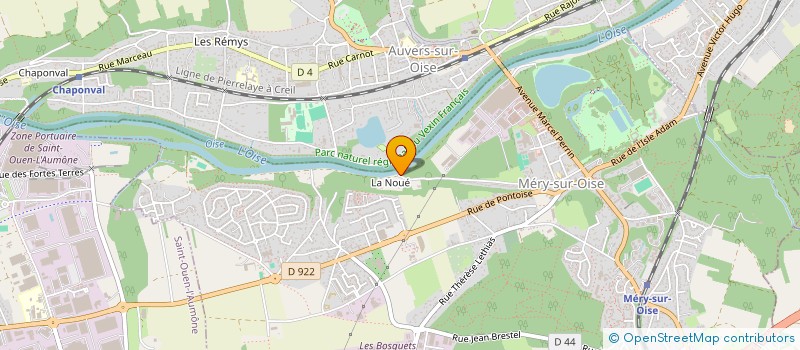 localisation de l'entreprise LES BEAUX LOGIS  MERY-SUR-OISE