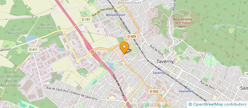 localisation de l'entreprise LES BEAUX LOGIS  TAVERNY