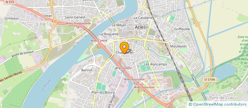 localisation de l'entreprise LES BEAUX MOMENTS à ARLES