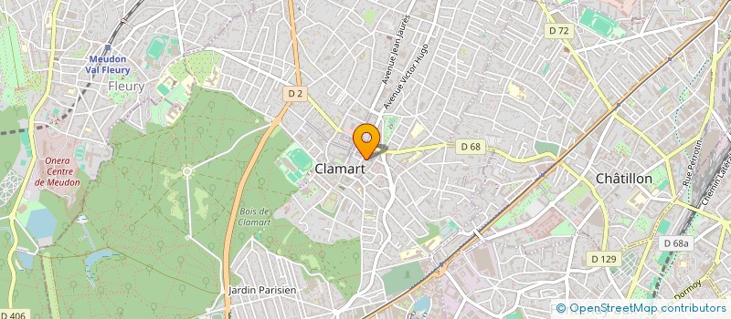 localisation de l'entreprise LES BEAUX PAPIERS à CLAMART