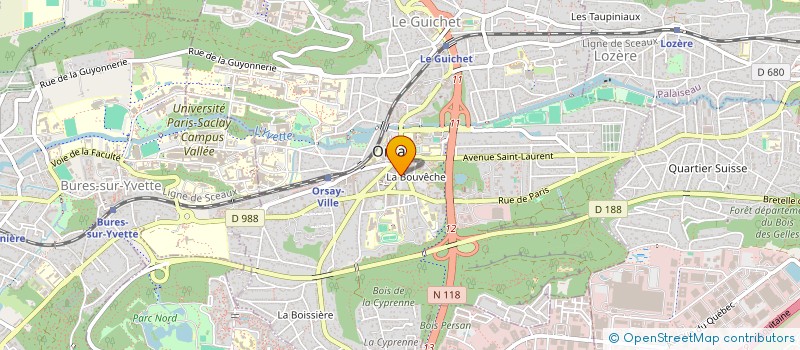 localisation de l'entreprise LES BEAUX PAPIERS D'ORSAY à ORSAY