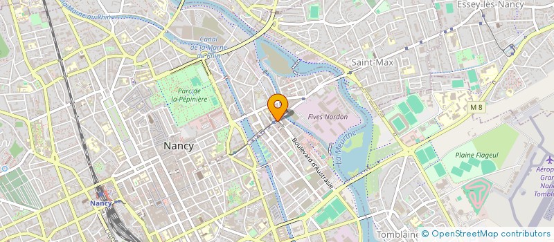 localisation de l'entreprise LES BEAUX PAPIERS PEINTS DE LORRAINE à NANCY
