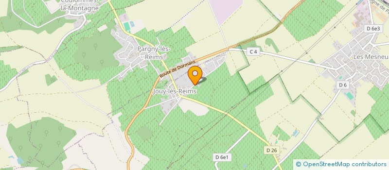 localisation de l'entreprise LES BEAUX SEJOURS  JOUY-LES-REIMS