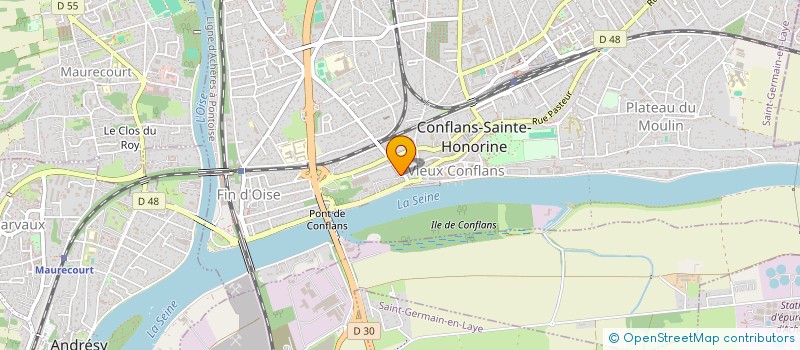 localisation de l'entreprise LES BEAUX SOULIERS à CONFLANS-SAINTE-HONORINE