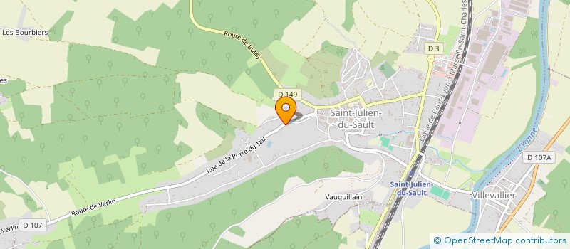 localisation de l'entreprise LES BEAUX VERTUS Z.I.  SAINT-JULIEN-DU-SAULT