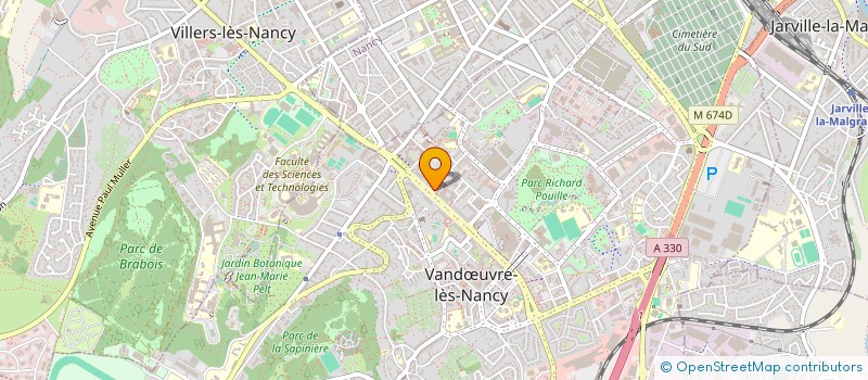 localisation de l'entreprise LES BEBES BUGS à VANDŒUVRE-LES-NANCY