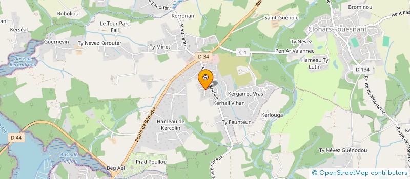 localisation de l'entreprise LES BEBES CHOUETTES  CLOHARS-FOUESNANT