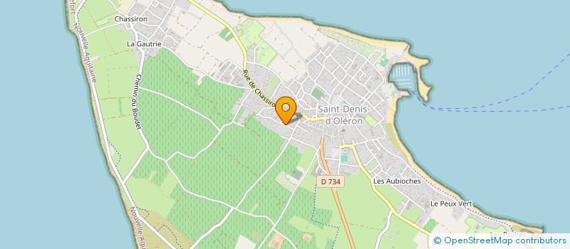 localisation de l'entreprise LES BECASSEAUX  SAINT-DENIS-D'OLERON