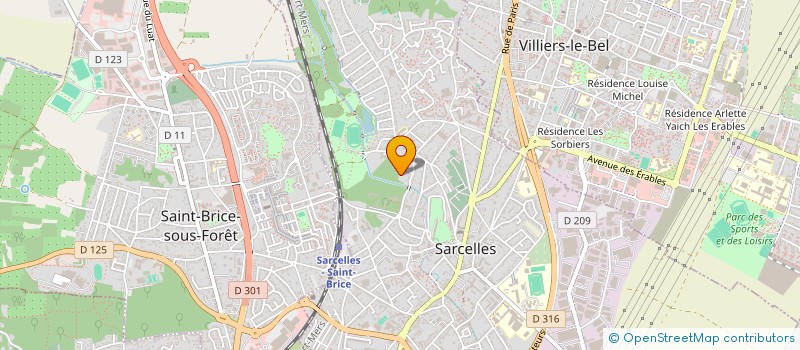 localisation de l'entreprise LES BECS à SARCELLES