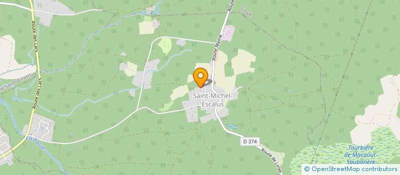 localisation de l'entreprise LES BECUTS  SAINT-MICHEL-ESCALUS