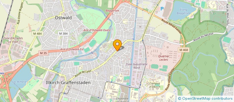 localisation de l'entreprise LES BEDJOUZES  ILLKIRCH-GRAFFENSTADEN