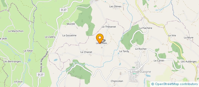 localisation de l'entreprise LES BEDOINS  SAINT-SORLIN-D'ARVES