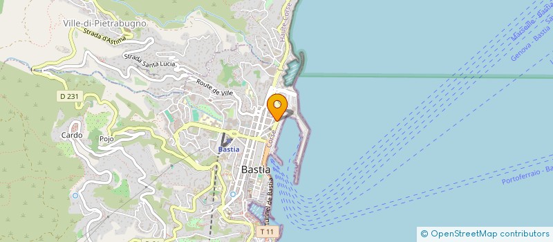 localisation de l'entreprise LES BEGUINES à BASTIA