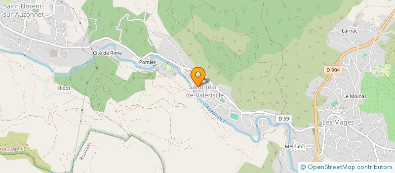 localisation de l'entreprise LES BEGUINES  SAINT-JEAN-DE-VALERISCLE