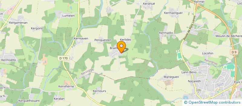 localisation de l'entreprise LES BEGUINES DE KERMADIO  KERVIGNAC