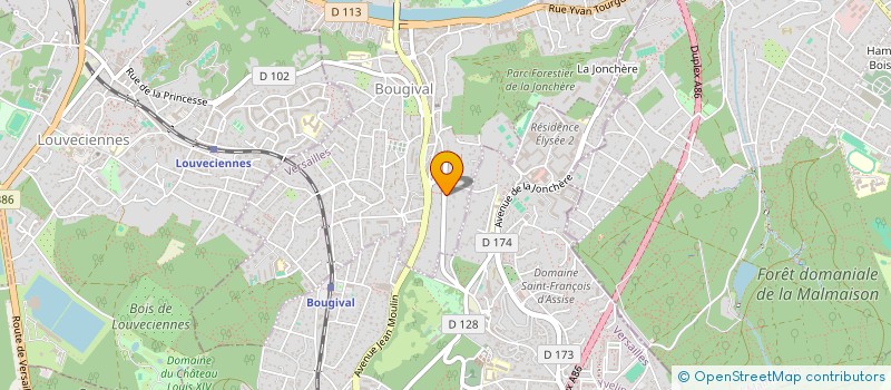 localisation de l'entreprise LES BELHIARDES  BOUGIVAL