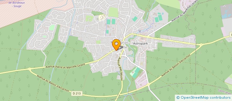 localisation de l'entreprise LES BELIERS  MARTIGNAS SUR JALLE