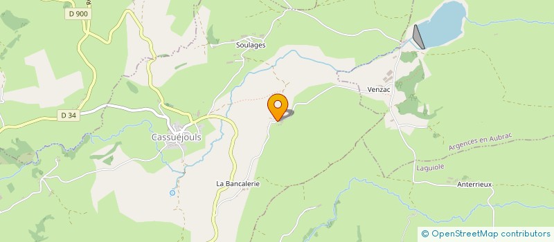 localisation de l'entreprise LES BELISSES DU CLAPIER  LAGUIOLE