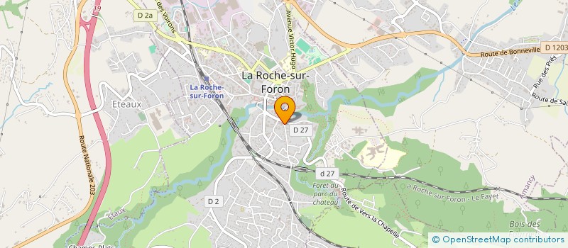 localisation de l'entreprise LES BELLEDONNES  LA ROCHE-SUR-FORON