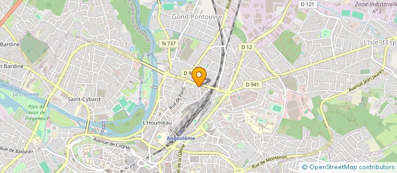 localisation de l'entreprise LES BELLES ADRESSES DE FRANCE ANGOULEME à ANGOULEME