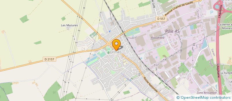 localisation de l'entreprise LES BELLES ANNEES à ORMES