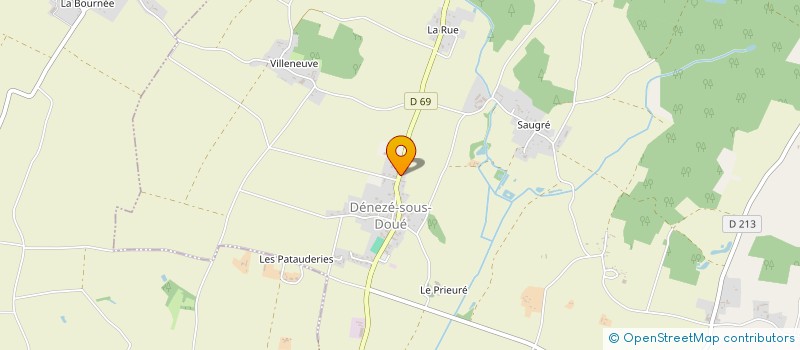 localisation de l'entreprise LES BELLES AUTOS  DENEZE-SOUS-DOUE