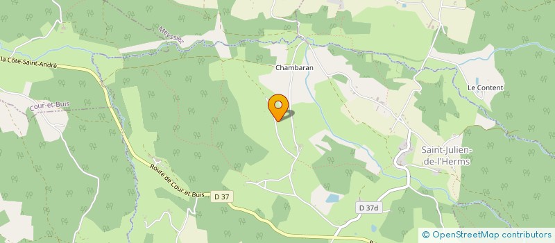 localisation de l'entreprise LES BELLES CALANDRES  COUR-ET-BUIS