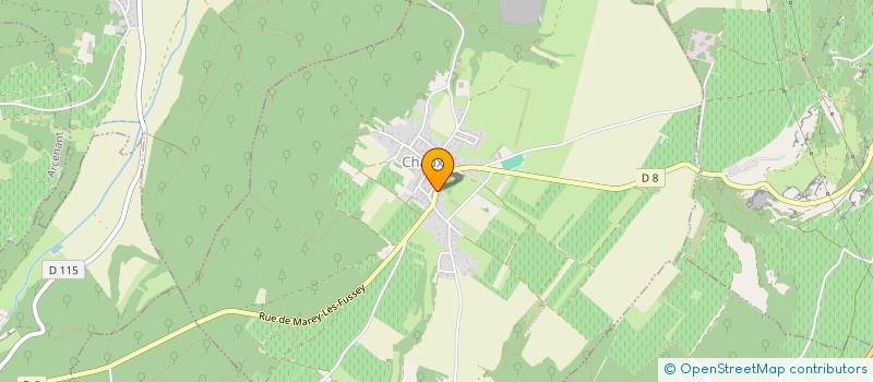 localisation de l'entreprise LES BELLES CHAUMES  CHAUX