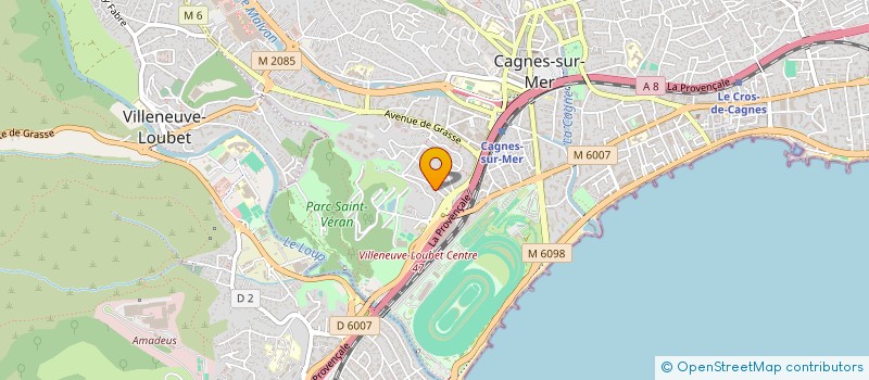 localisation de l'entreprise LES BELLES CUISINES à CAGNES-SUR-MER