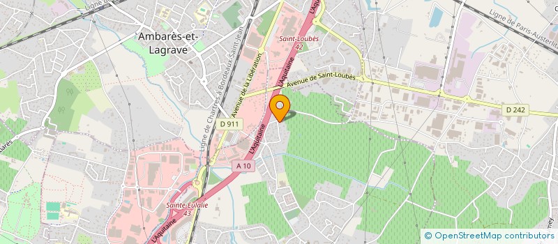localisation de l'entreprise LES BELLES DEMEURES à SAINTE-EULALIE