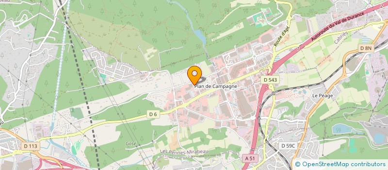 localisation de l'entreprise LES BELLES DEMEURES DE PROVENCE à LES PENNES-MIRABEAU