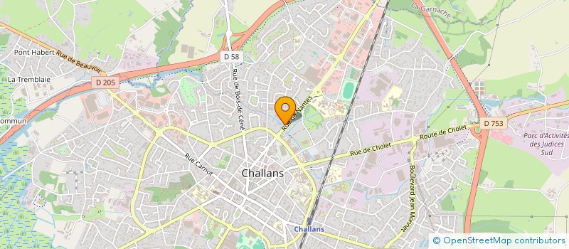localisation de l'entreprise LES BELLES EPOQUES à CHALLANS
