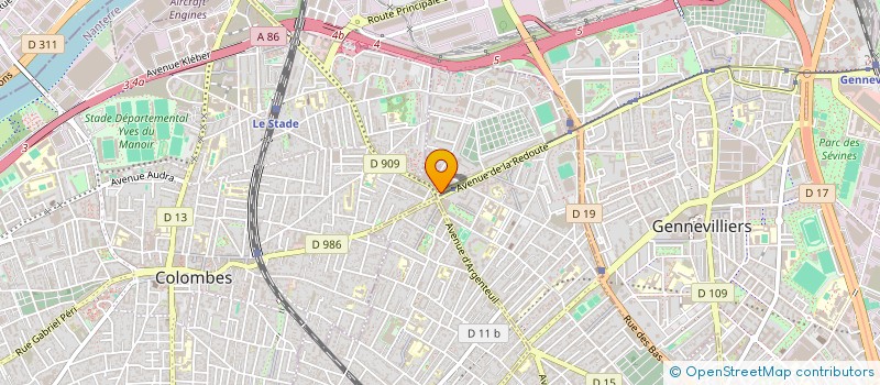 localisation de l'entreprise LES BELLES FEMMES à ASNIERES-SUR-SEINE