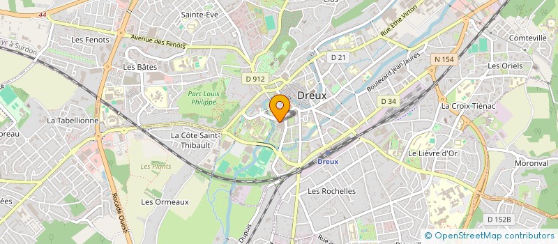 localisation de l'entreprise LES BELLES FILLES à DREUX