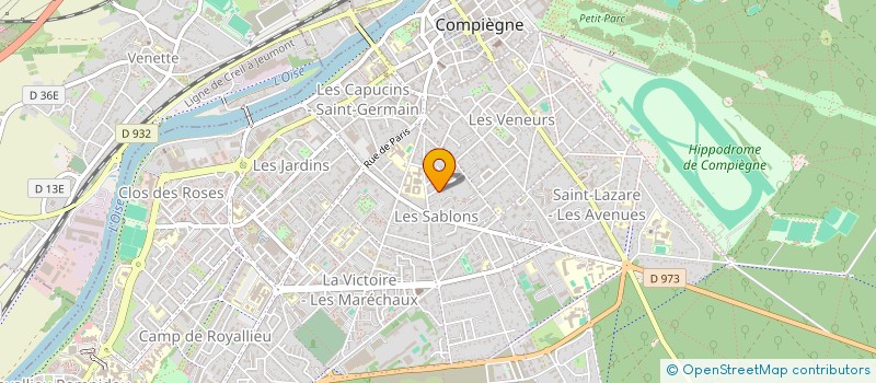 localisation de l'entreprise LES BELLES FORNASSES  COMPIEGNE