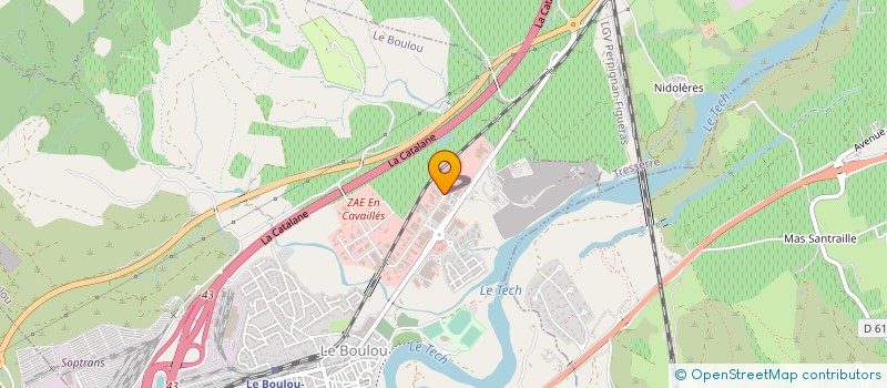 localisation de l'entreprise LES BELLES IMPRESSIONS DU MIDI  LE BOULOU