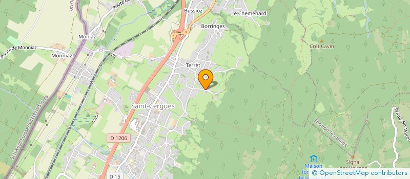 localisation de l'entreprise LES BELLES LANCHES  SAINT-CERGUES