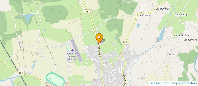 localisation de l'entreprise LES BELLES MONTAGNES  SAINT-GALMIER