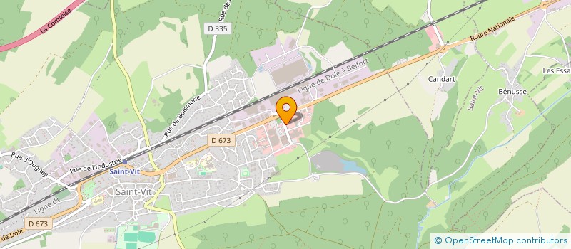 localisation de l'entreprise LES BELLES OUVRIERES à SAINT-VIT