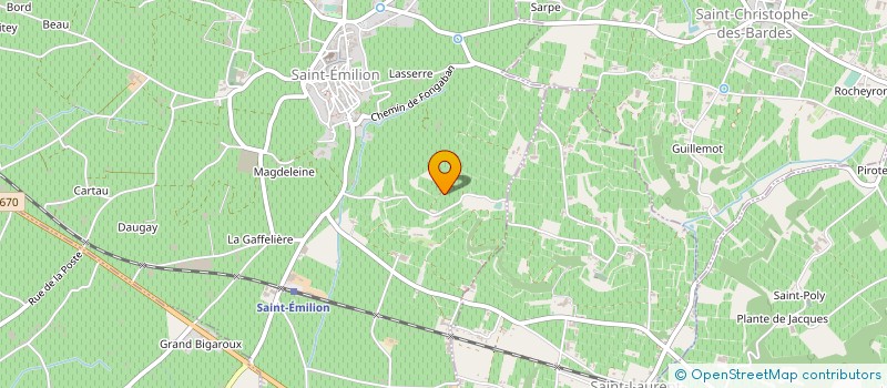 localisation de l'entreprise LES BELLES PERDRIX DE TROPLONG MONDOT à SAINT-EMILION