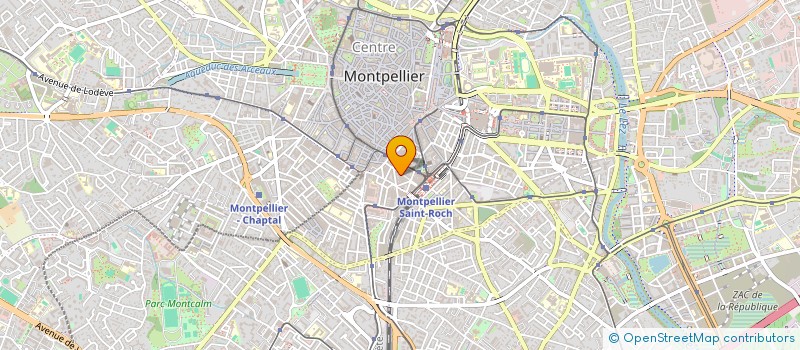 localisation de l'entreprise LES BELLES PIERRES à MONTPELLIER