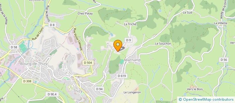 localisation de l'entreprise LES BELLES RACINES  COURS