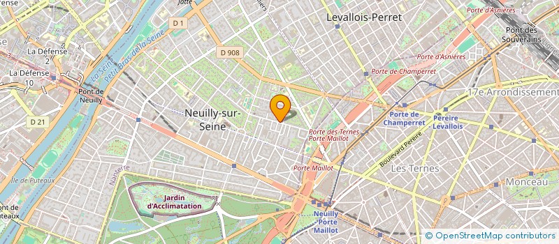 localisation de l'entreprise LES BELLES SITTELLES  NEUILLY-SUR-SEINE