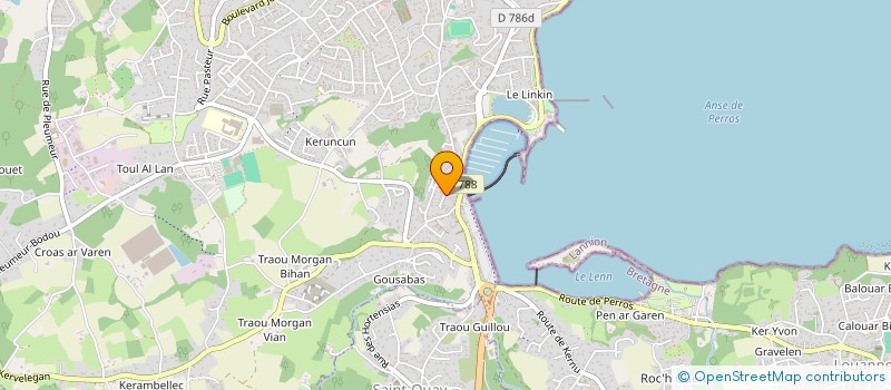 localisation de l'entreprise LES BELLES VACANCES  PERROS-GUIREC