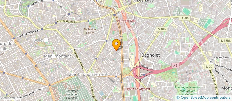 localisation de l'entreprise LES BELLES VOIX DE LA VILLE  PARIS