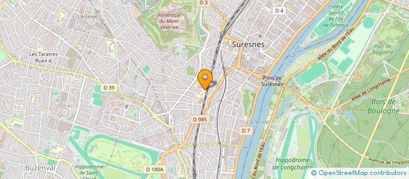 localisation de l'entreprise LES BELLES VUES à SURESNES