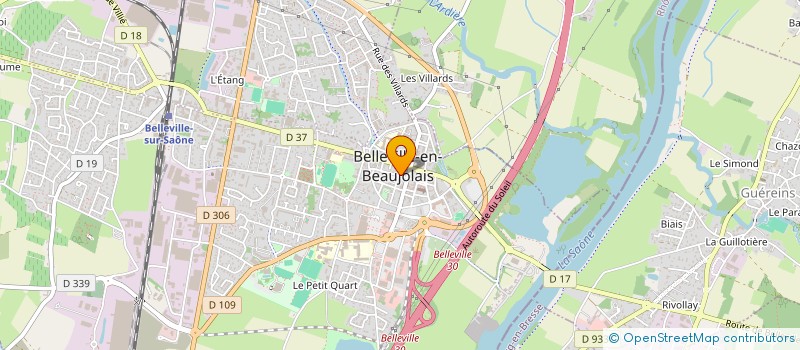 localisation de l'entreprise LES BELLEVILLOIS à BELLEVILLE-EN-BEAUJOLAIS